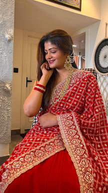 Raktamber Embroidered & Sequinned Saree