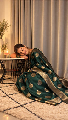 Zumrud Banarasi Zari Woven Saree