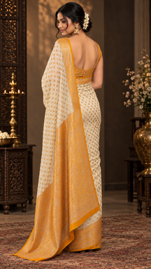 Chandrika Marigold Royale Saree
