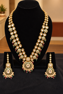 Royal Kundan Pearl Necklace Set