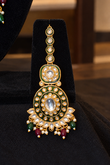 Royal Kundan Pearl Necklace Set