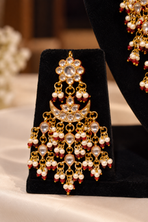 Royal Layered Kundan & Pearl Long Necklace Set
