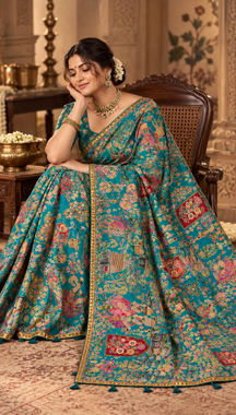Pichwai Inspired Heritage Saree