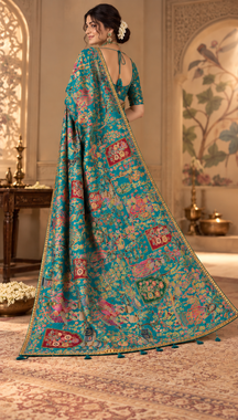 Pichwai Inspired Heritage Saree