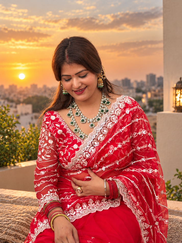 Chrimson Charm Saree