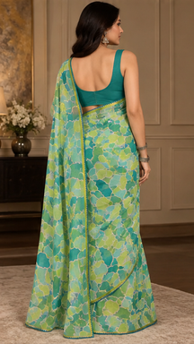 Emerald Harmony Saree