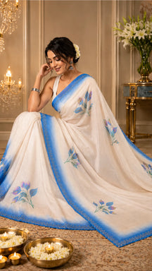 Ivory Royale Neelambari Saree