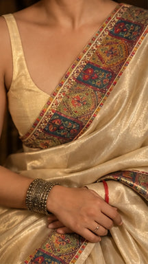 Kashmiri Paisley Silk Saree