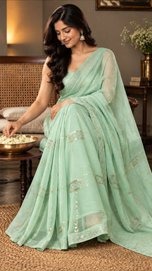 Mint Allure Saree