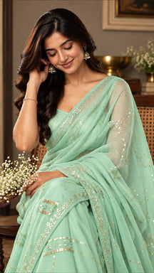 Mint Allure Saree