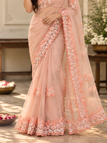 Peach Mystique Saree