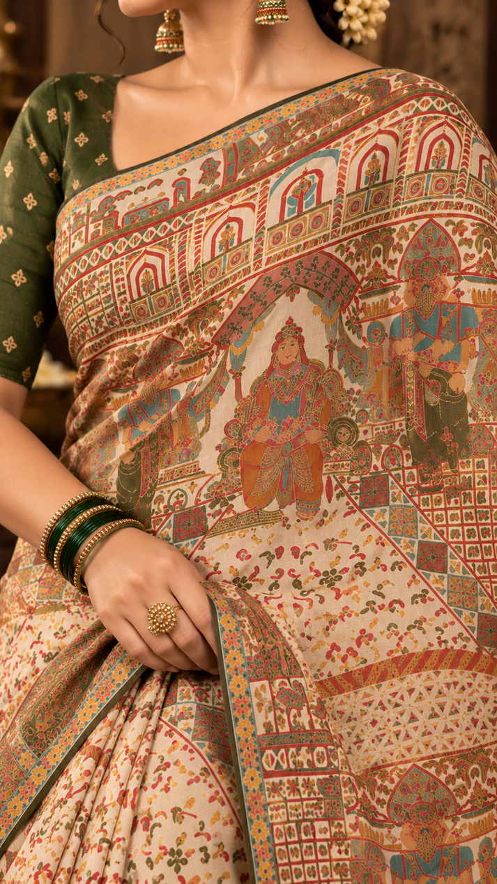 Pichwai Royal Heritage saree