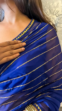Royal Midnight Lustre Saree