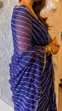 Royal Midnight Lustre Saree