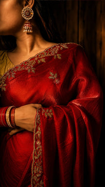 Shahi Scarlet Saree