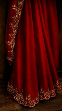 Shahi Scarlet Saree
