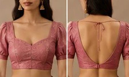 Puff sleeves neckline
