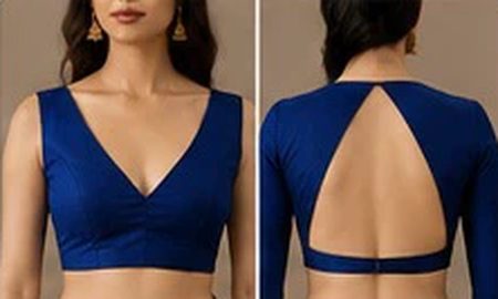 Backless halter neck